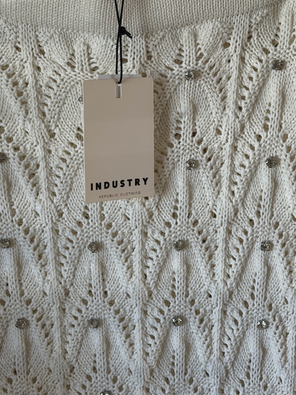 INDUSTRY White Knit Maxi Skirt - Picture 2 of 4